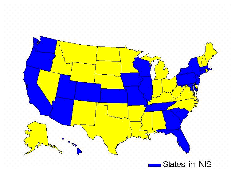 Figure 1: Map of the United States broken out by color